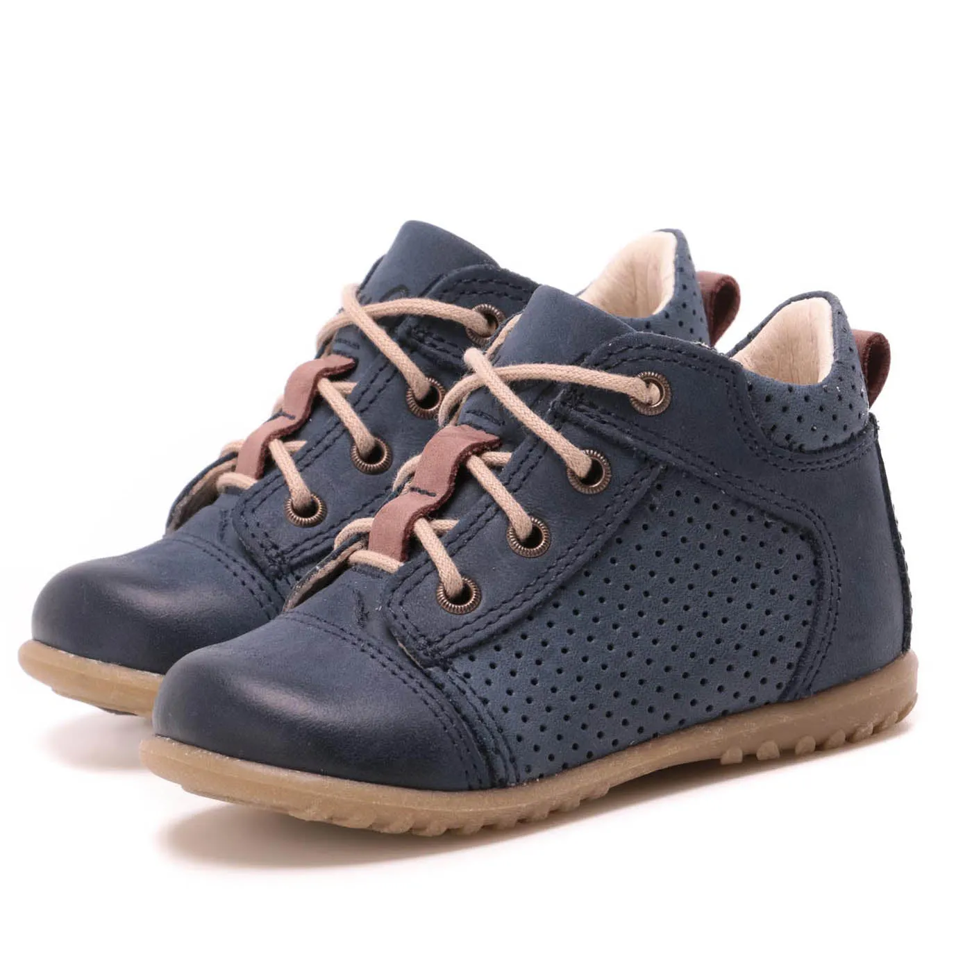 (2429-9) Emel first lace up shoes navy