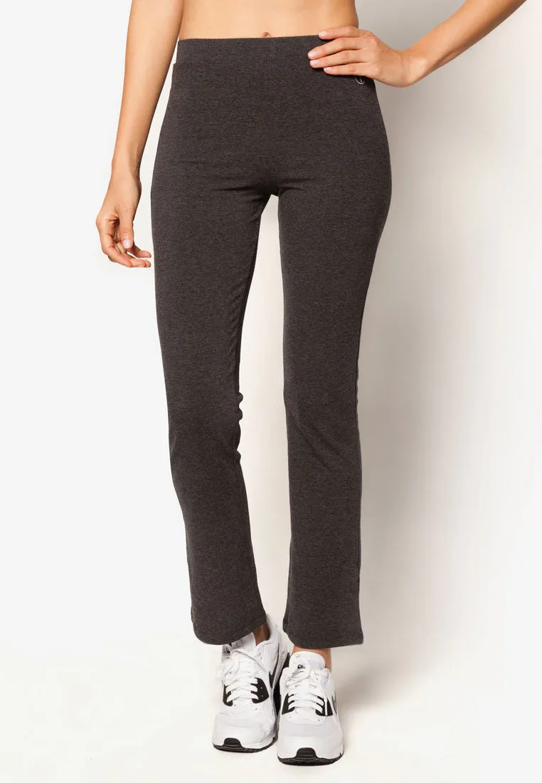 Active Basic Straight-Cut Flare Leggings (Variety) (S-XL）