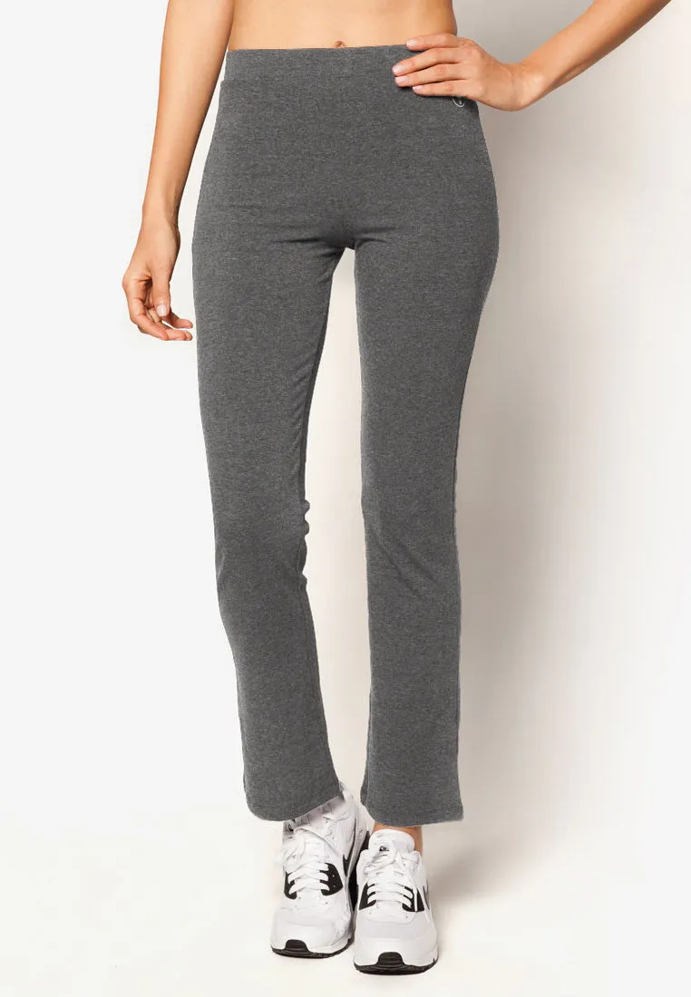 Active Basic Straight-Cut Flare Leggings (Variety) (S-XL）