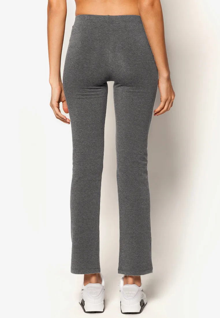 Active Basic Straight-Cut Flare Leggings (Variety) (S-XL）