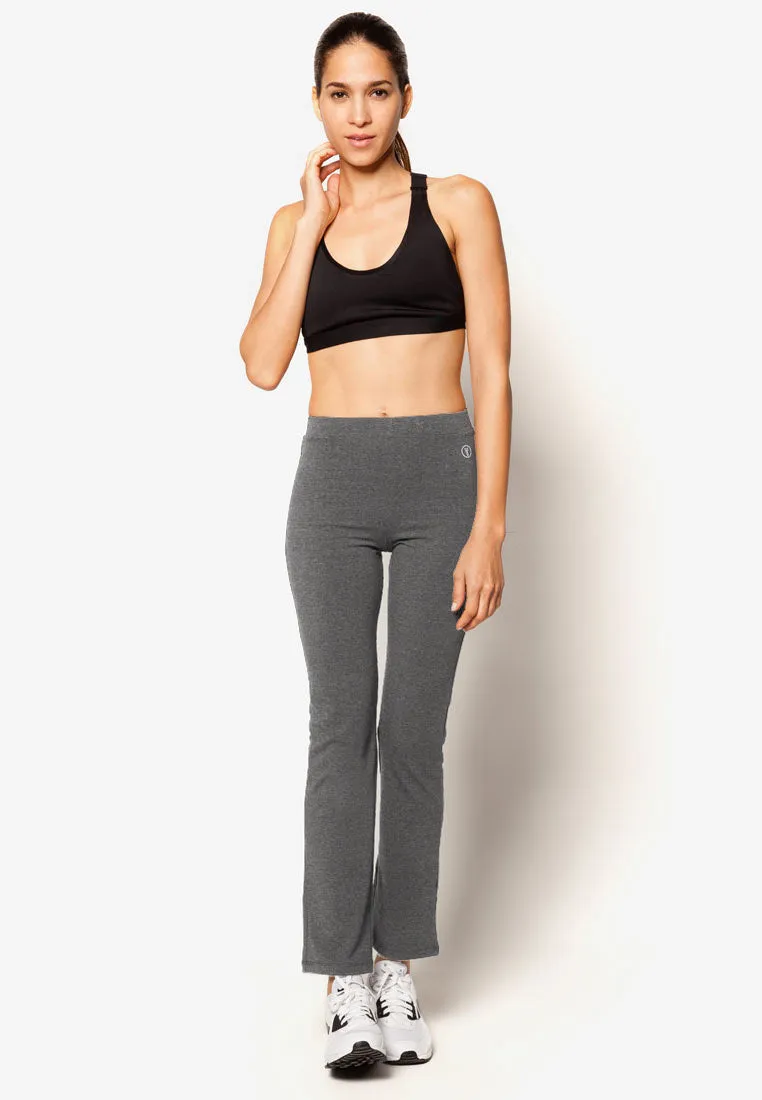 Active Basic Straight-Cut Flare Leggings (Variety) (S-XL）