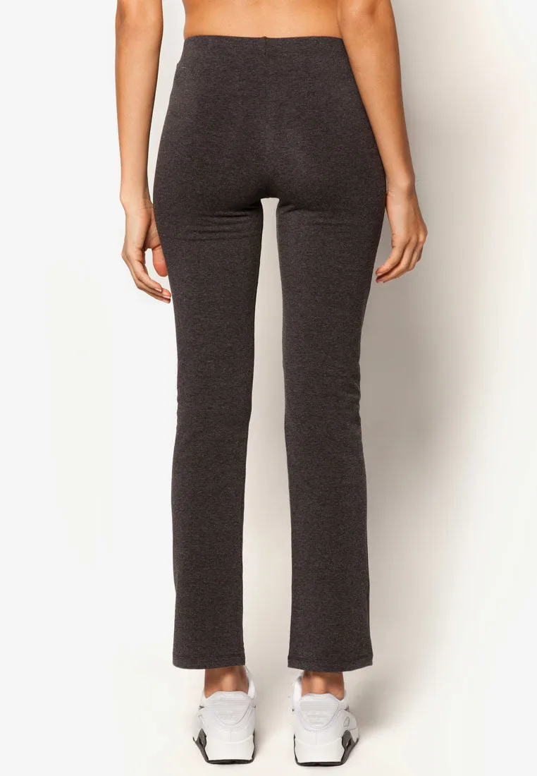 Active Basic Straight-Cut Flare Leggings (Variety) (S-XL）