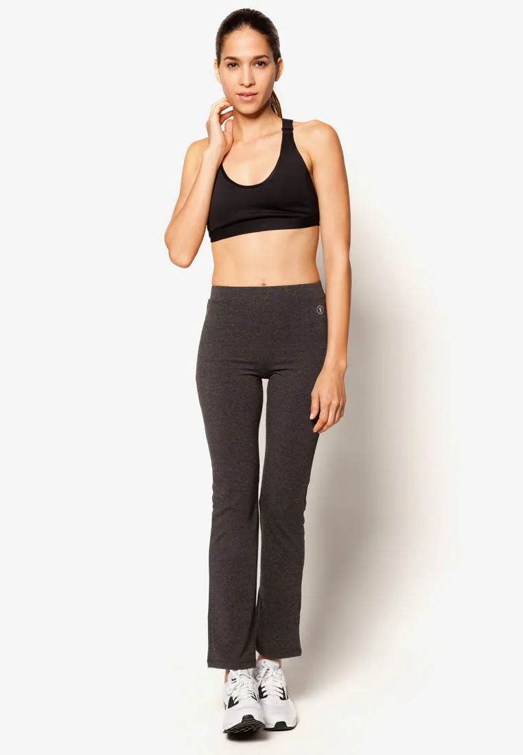 Active Basic Straight-Cut Flare Leggings (Variety) (S-XL）