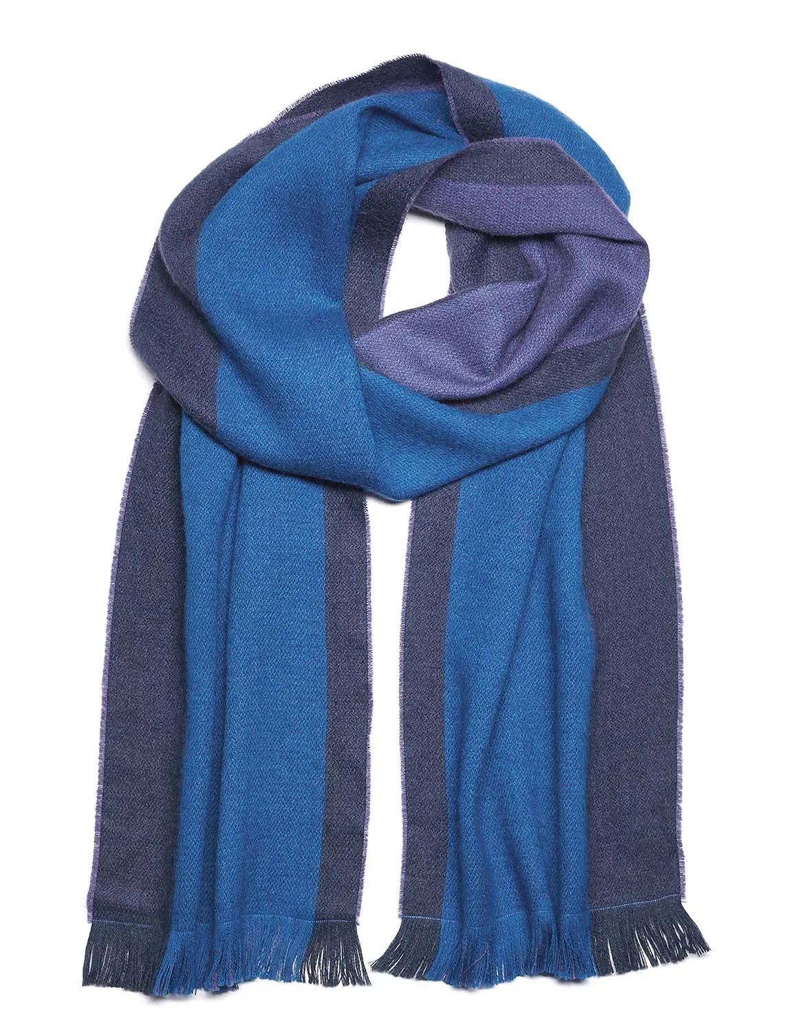 Alpaca Scarf Reversible - Moon Indigo