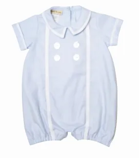 Baby Boy's Blue Viyella Romper