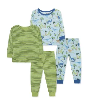 Dino 4-Piece Bamboo Pajama Set (12M-24M)