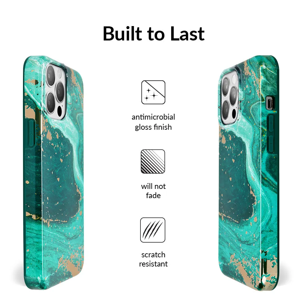 Emerald Marble iPhone Case