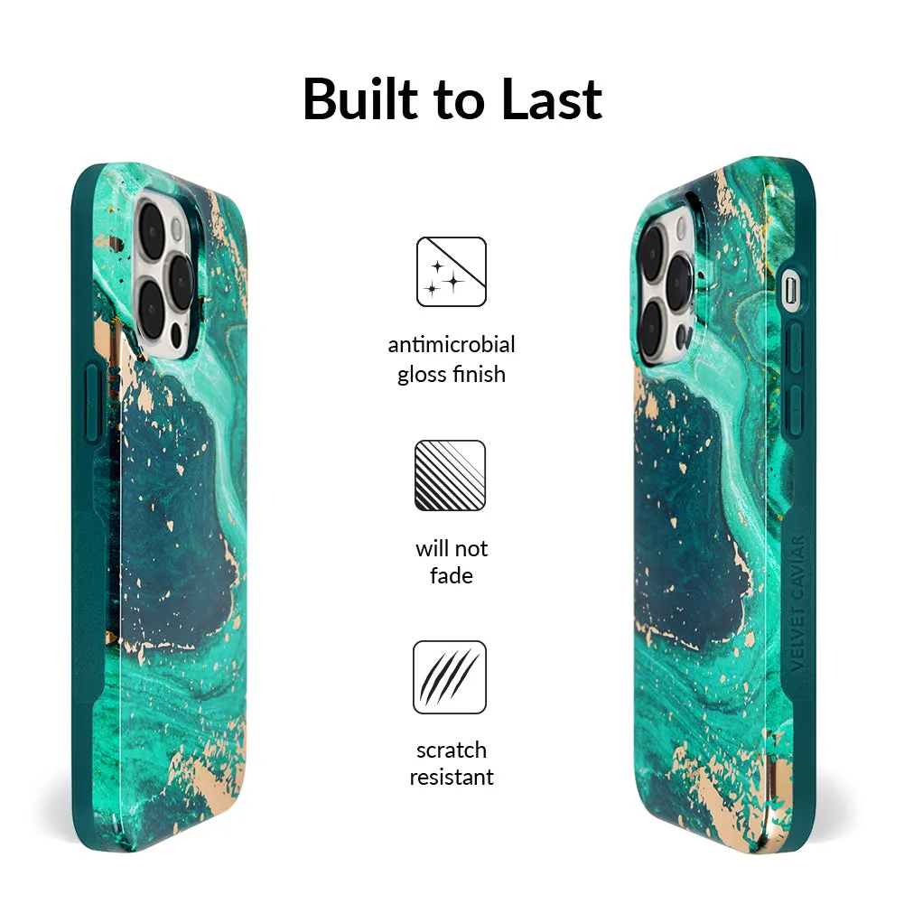 Emerald Marble iPhone Case