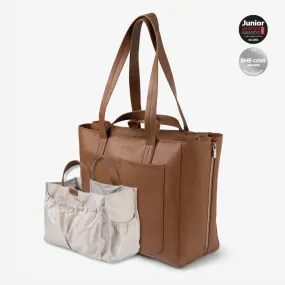 Ida Tote   Organiser (Vegan) Tan