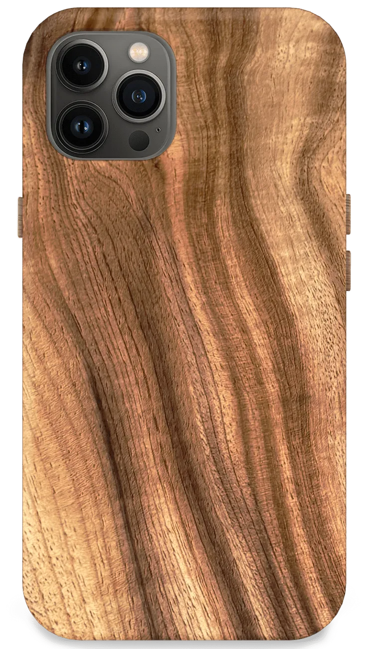 Kerf Select Figured Myrtle Wood Phone Case