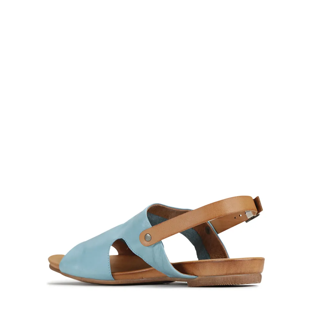 Larnette Leather Sling Back Sandals