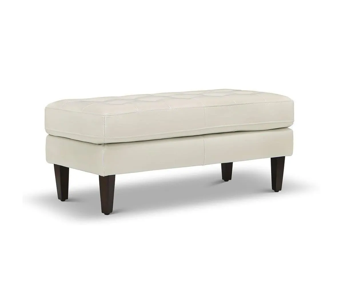 Laura Leather Ottoman